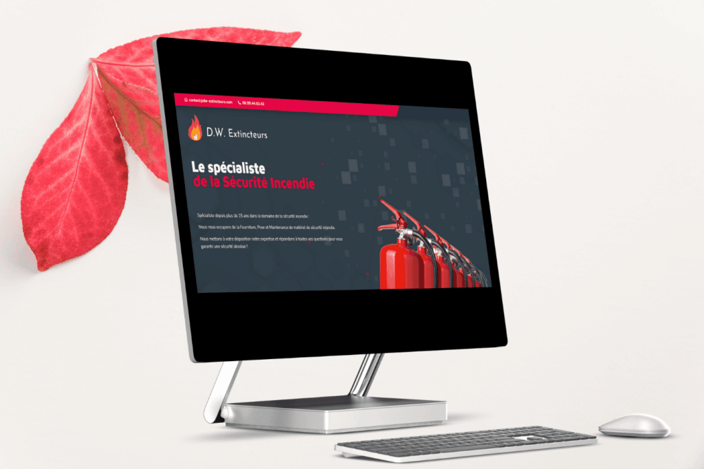 Site one page DW Extincteurs